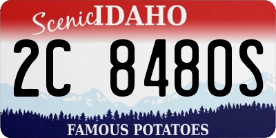 ID license plate 2C8480S