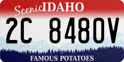ID license plate 2C8480V