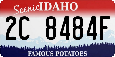 ID license plate 2C8484F