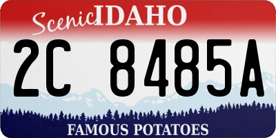 ID license plate 2C8485A