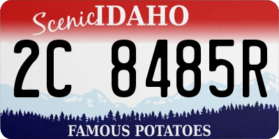 ID license plate 2C8485R