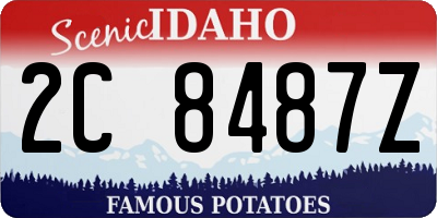 ID license plate 2C8487Z