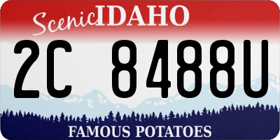 ID license plate 2C8488U