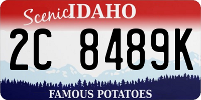 ID license plate 2C8489K