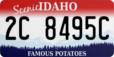 ID license plate 2C8495C