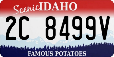 ID license plate 2C8499V