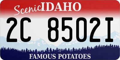 ID license plate 2C8502I