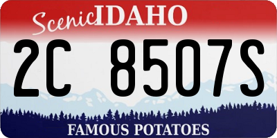 ID license plate 2C8507S