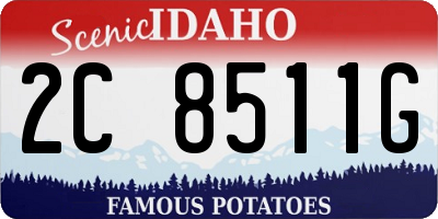 ID license plate 2C8511G