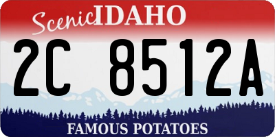 ID license plate 2C8512A