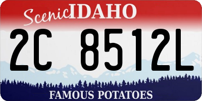 ID license plate 2C8512L