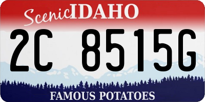 ID license plate 2C8515G