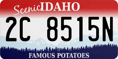 ID license plate 2C8515N