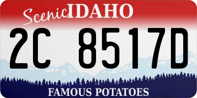 ID license plate 2C8517D