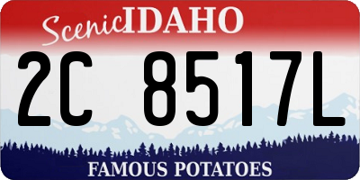 ID license plate 2C8517L
