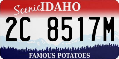 ID license plate 2C8517M