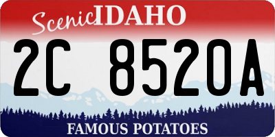 ID license plate 2C8520A
