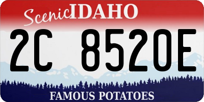 ID license plate 2C8520E