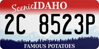ID license plate 2C8523P