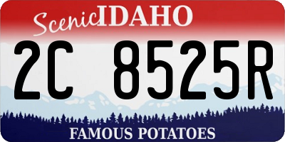 ID license plate 2C8525R