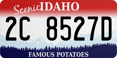 ID license plate 2C8527D