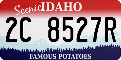ID license plate 2C8527R