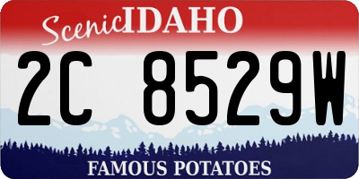 ID license plate 2C8529W