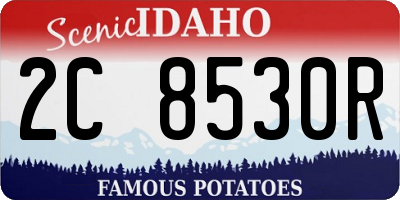 ID license plate 2C8530R