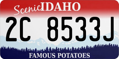 ID license plate 2C8533J