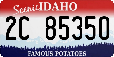 ID license plate 2C8535O