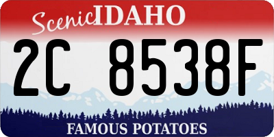 ID license plate 2C8538F