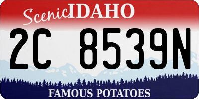 ID license plate 2C8539N