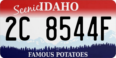 ID license plate 2C8544F