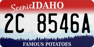 ID license plate 2C8546A