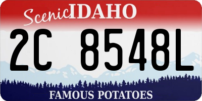 ID license plate 2C8548L