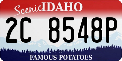 ID license plate 2C8548P