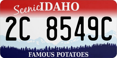 ID license plate 2C8549C