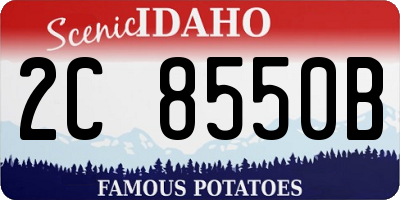 ID license plate 2C8550B