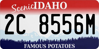 ID license plate 2C8556M