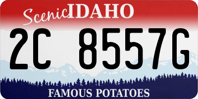 ID license plate 2C8557G