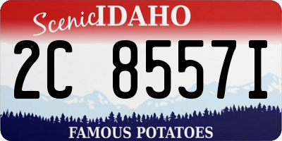 ID license plate 2C8557I