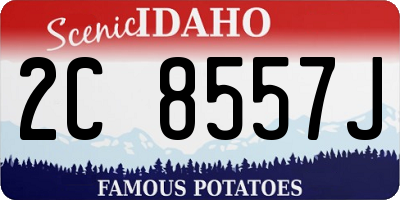 ID license plate 2C8557J