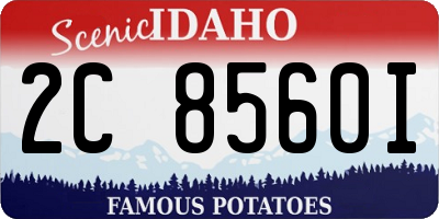 ID license plate 2C8560I