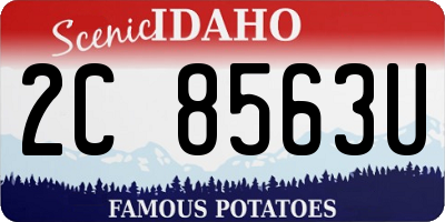 ID license plate 2C8563U