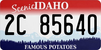 ID license plate 2C8564O