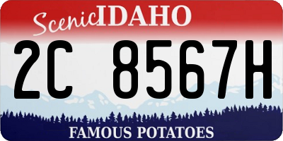 ID license plate 2C8567H