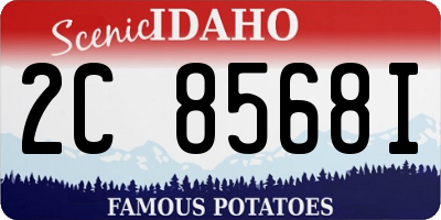 ID license plate 2C8568I