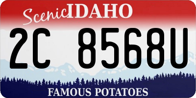 ID license plate 2C8568U