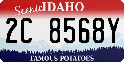 ID license plate 2C8568Y