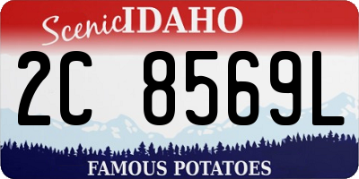 ID license plate 2C8569L
